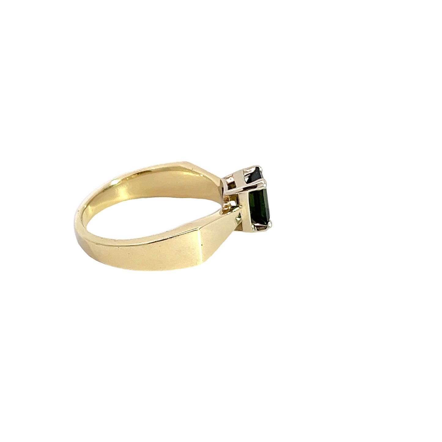 14K Green Tourmaline Ring