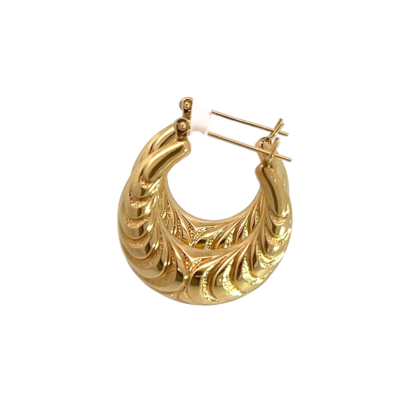 14K Yellow Gold Hoops