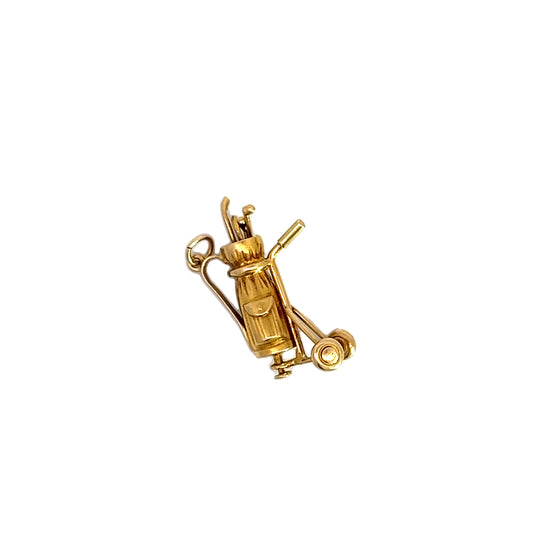 Vintage 14K Golf Bag Charm