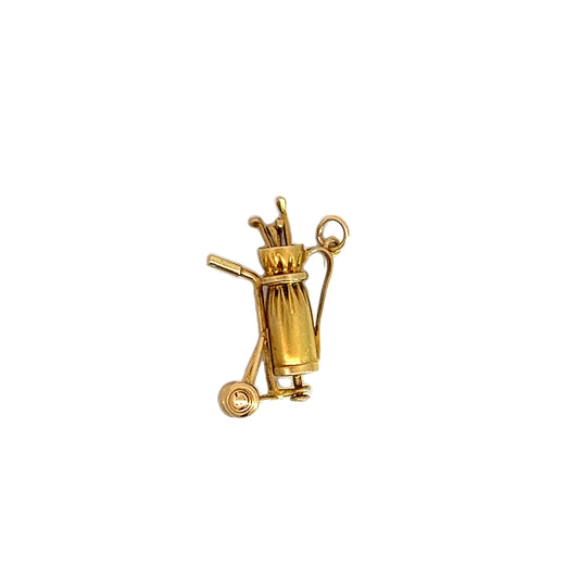 Vintage 14K Golf Bag Charm