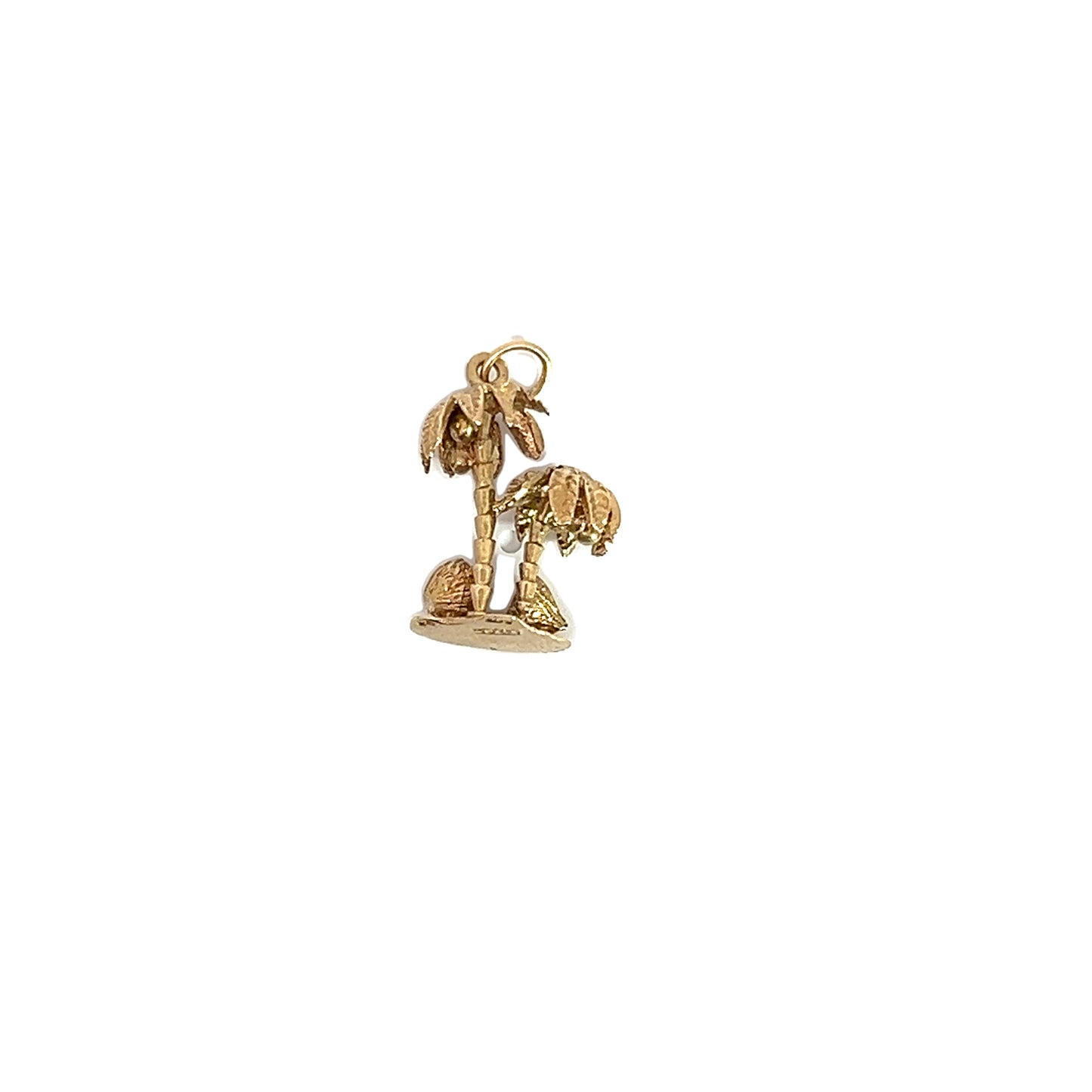 9K Yellow Gold Palm Tree Charm