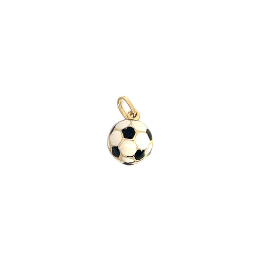 14K & Enamel Soccer Ball Charm