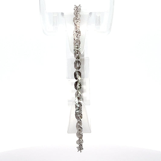 14K White Gold Bracelet