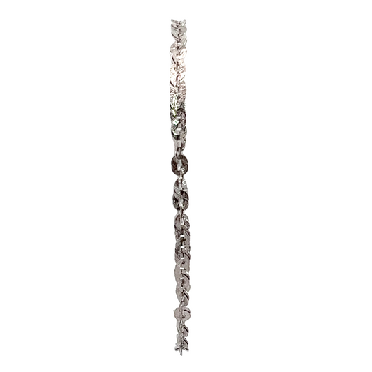 14K White Gold Bracelet