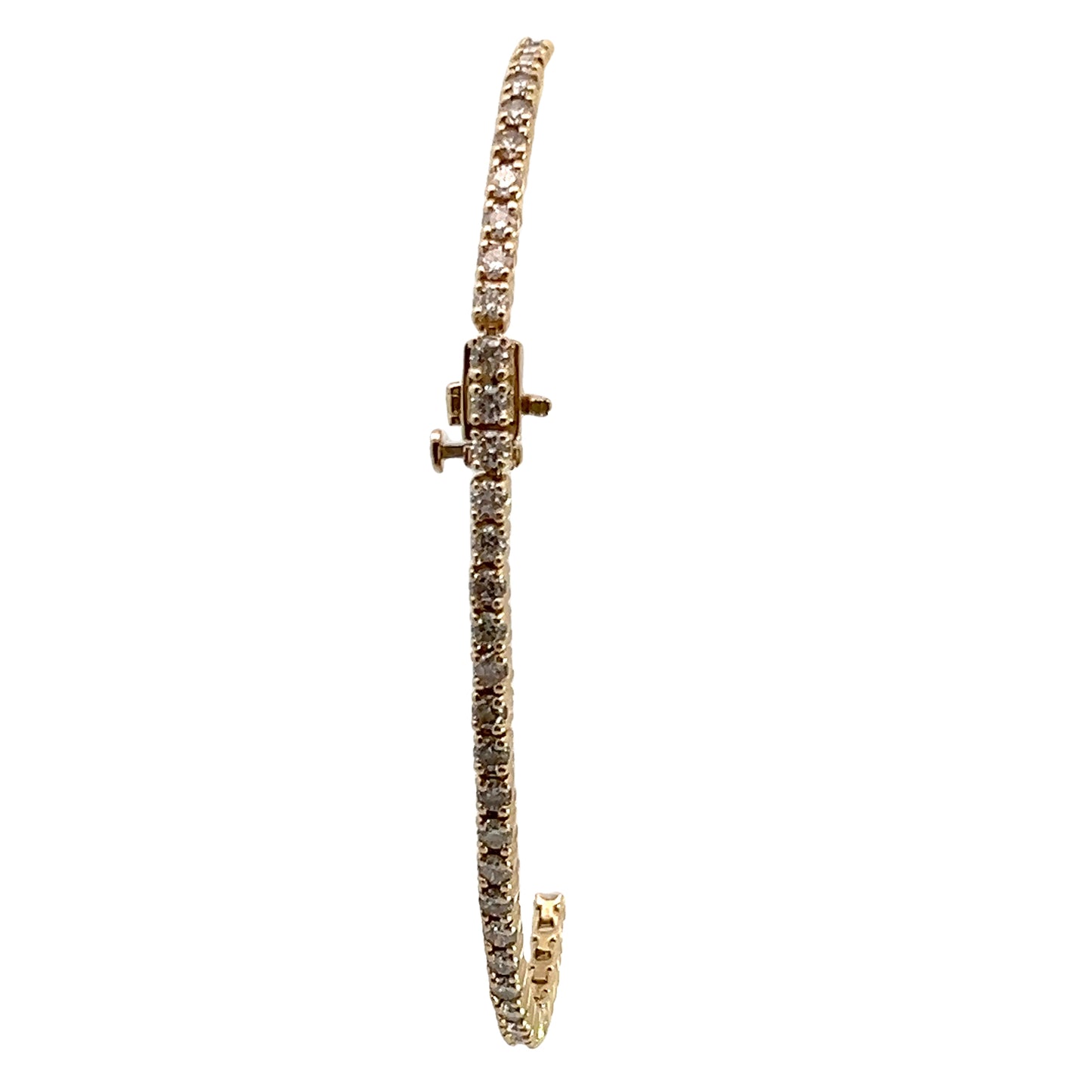 14K Yellow Gold 3.50CTTW Diamond Tennis Bracelet