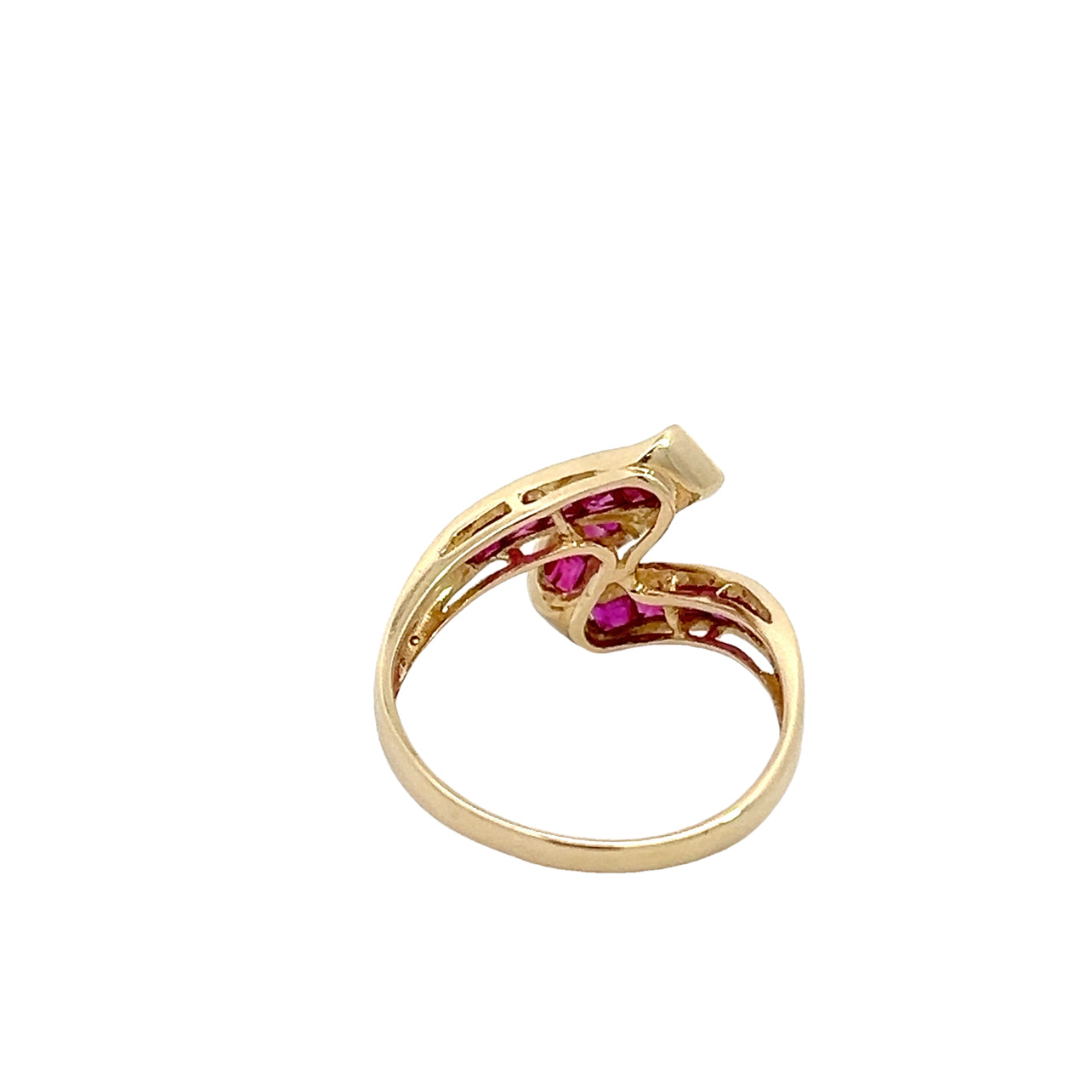 14K Ruby Ribbon Ring