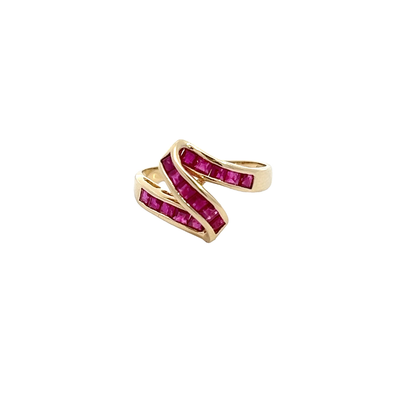 14K Ruby Ribbon Ring