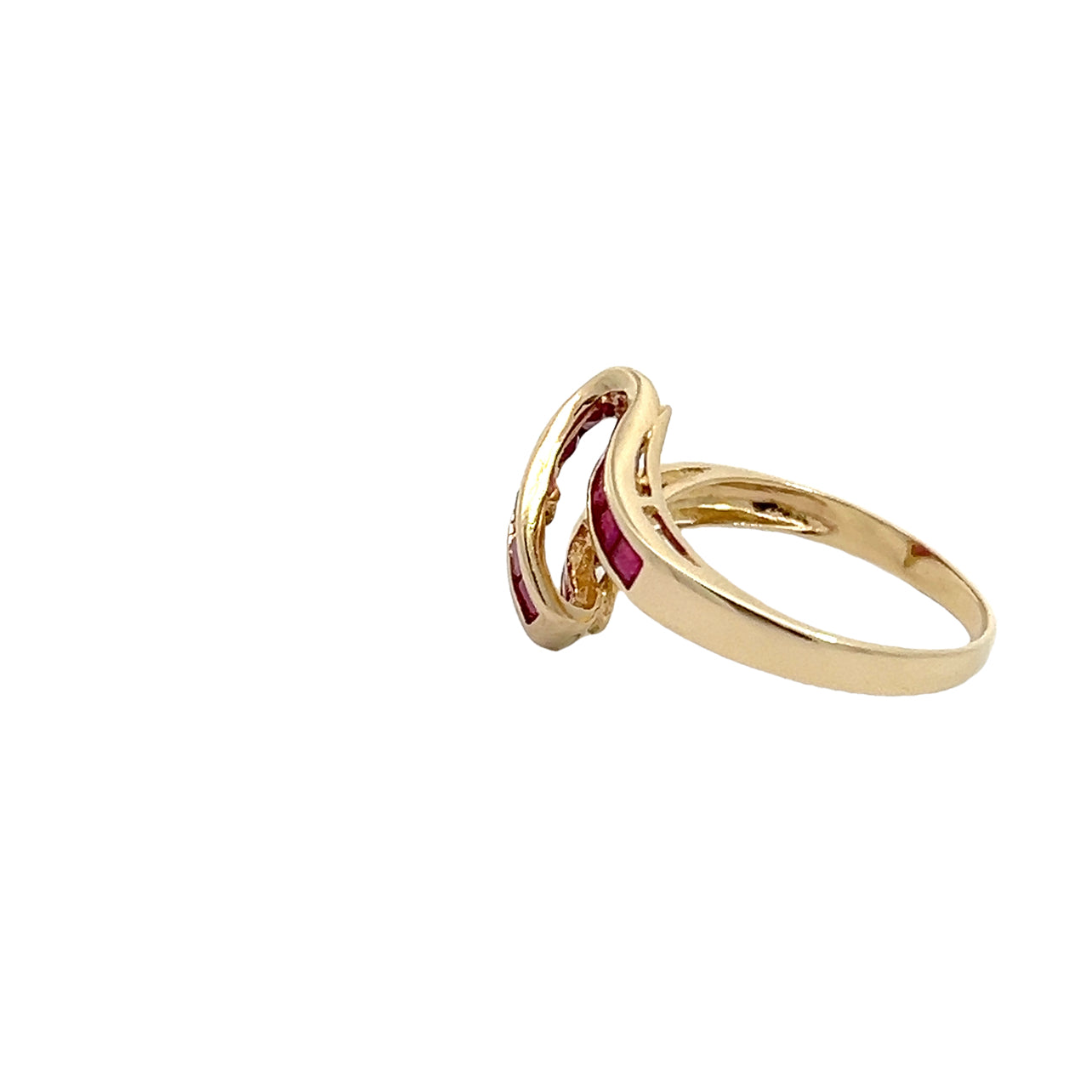 14K Ruby Ribbon Ring