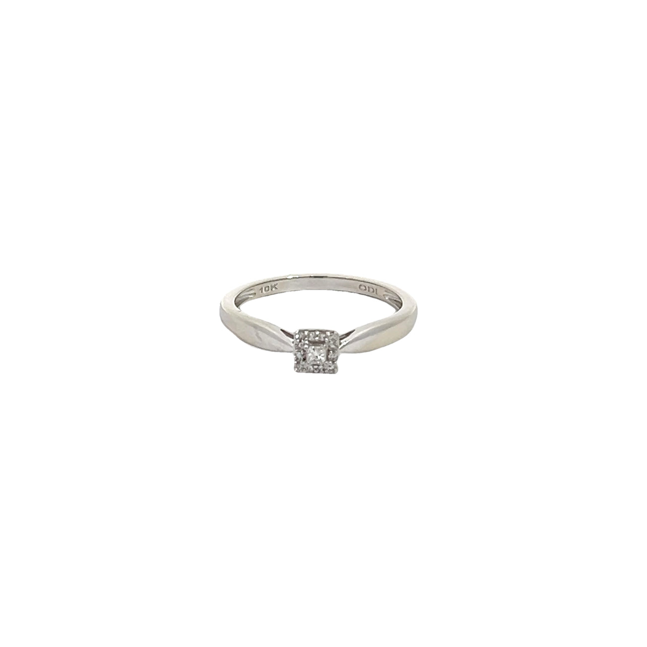 Princess Cut Diamond Ring with Halo