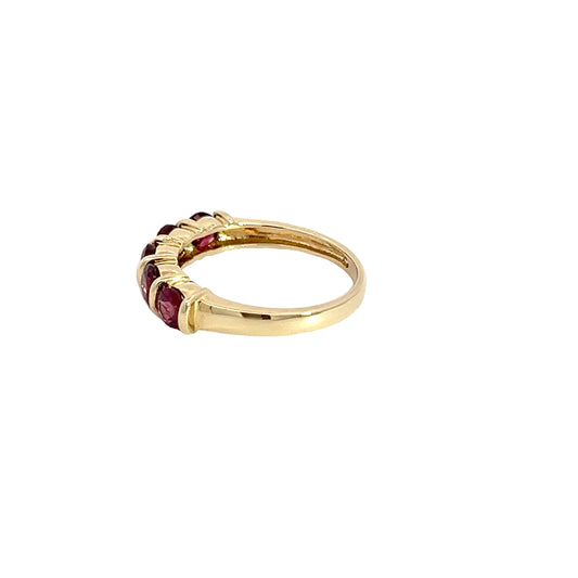 14K Rhodolite Garnet Stackable Ring