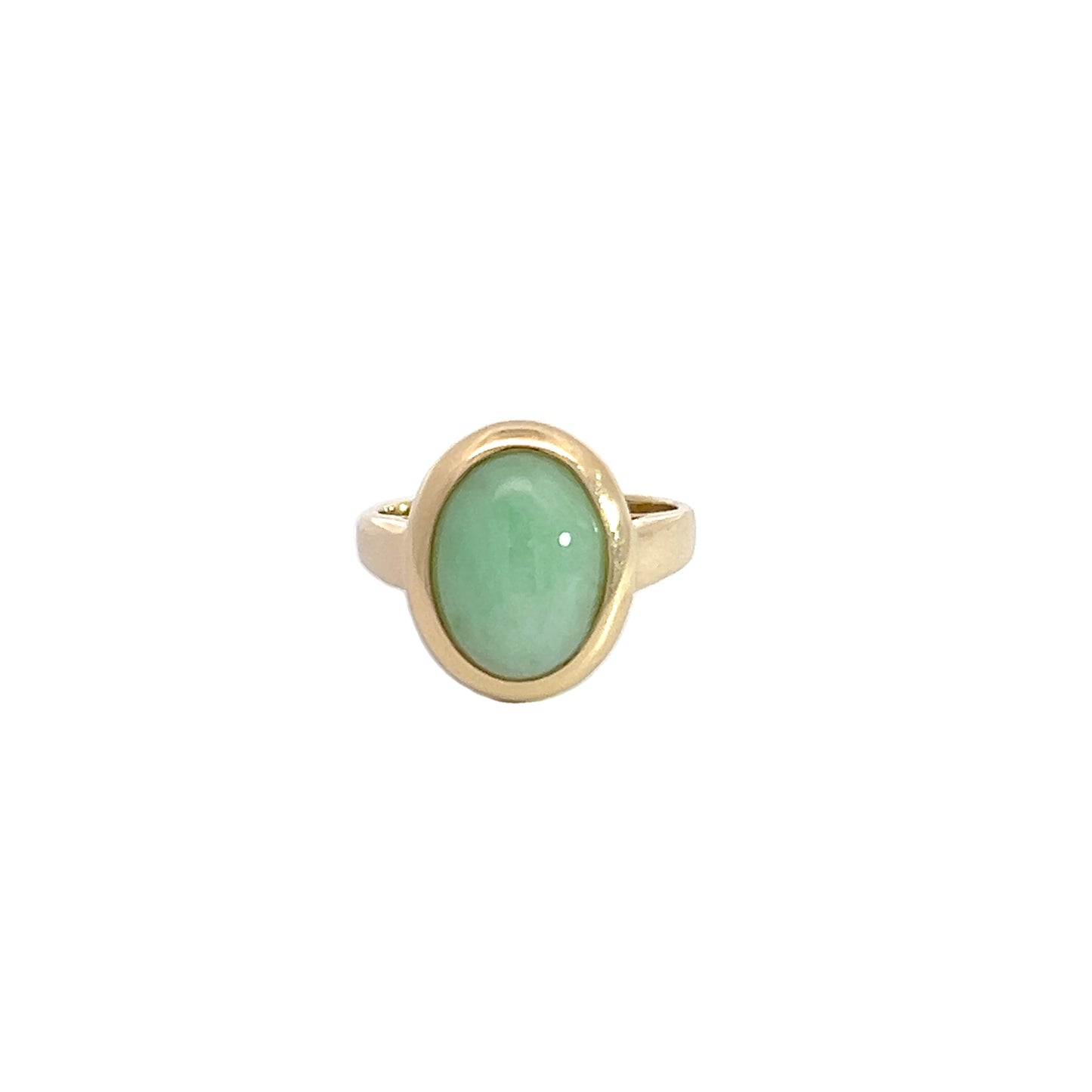 14K Jade Ring