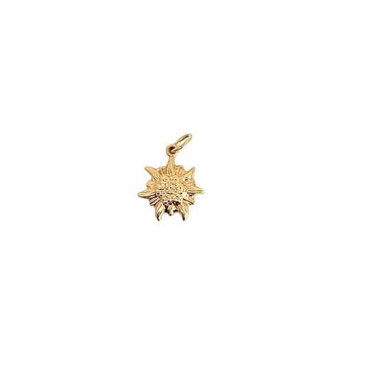 14K Sunflower Charm